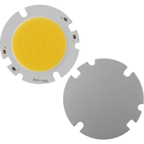 Allcob 1pcs 5pcs 10pcs epistar chips round COB LED doide Light Source Module 10W 300m 1000lm COB Warn Nature White for downlight