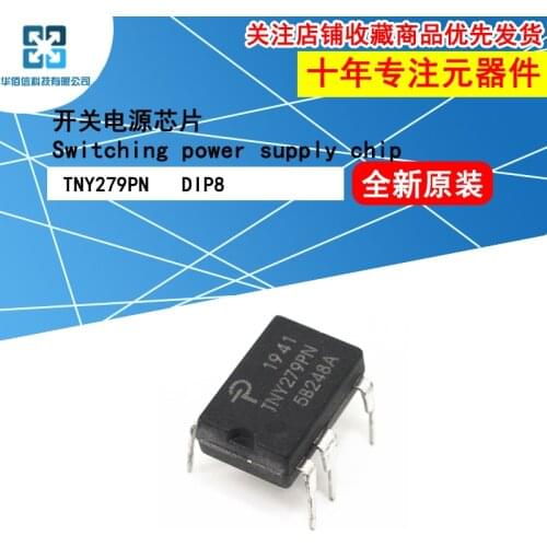 10pcs/Lot TNY279PN Switching Power Supply Chip AC/DC Conversion DIP8 Inline New and Original