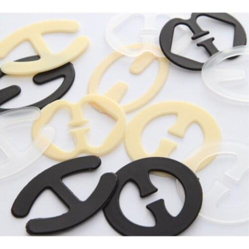 20pcs/50pcs Sexy Oval H Bra Strap Buckle Cleavage Control Racerback Clasp Non-slip Underwear Holder