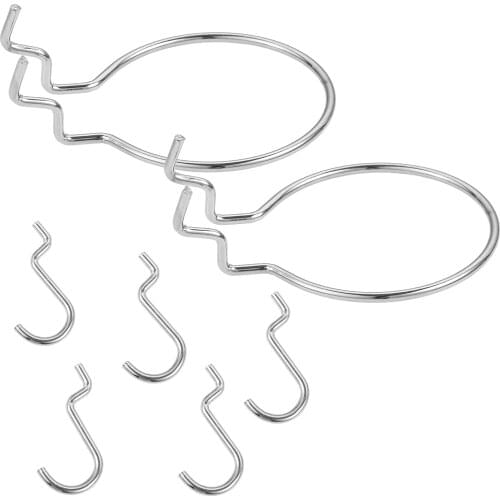 5/2 Pcs Pegboard Organization Plier Holder Peg Hook U Wire Double Loop Wallpeg Display Hammer Punches Scissors Tool Organizer