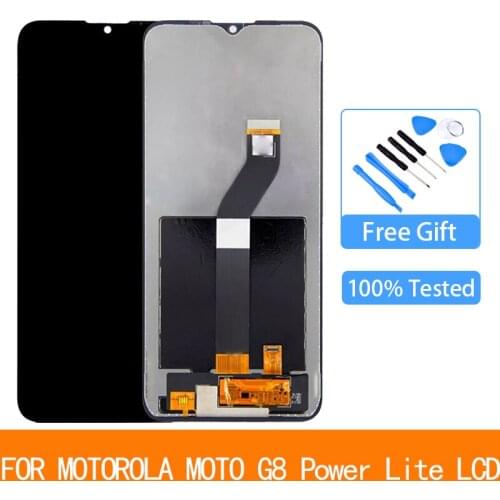 6.5''for Motorola Moto G8 Power Lite Lcd XT2055-2 LCD Display Touch Screen Digitizer Assembly G8 Power Lite with Frame Original