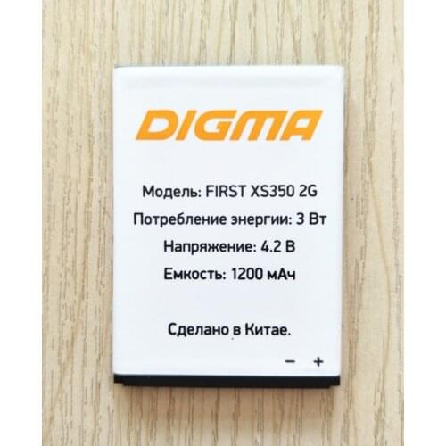 AZK 1200mAh New First XS350 2G battery for DIGMA First XS350 2G Cell Phone Battery for mobile phone Rechargeable Li-ion battery