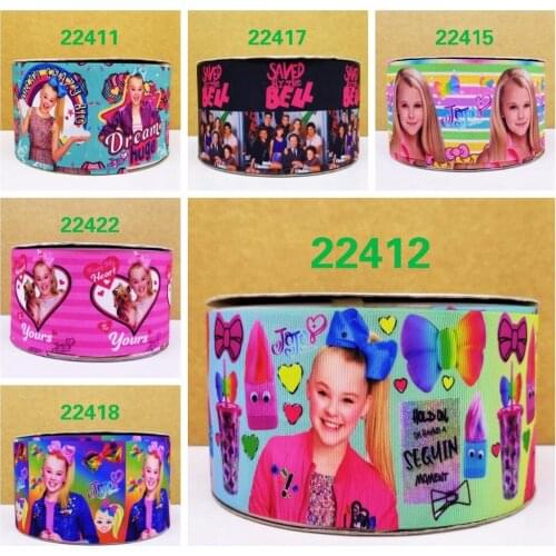 Free shipping 50 yard cartoon printed grosgrain ribbon 22412