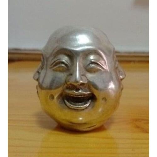 Free Shipping Chinese tibet silver carved 4 face Buddha decoration 5cm~20cm choice