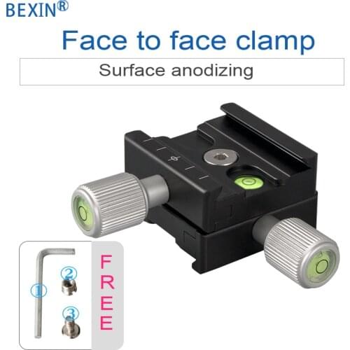 QR50B BEXIN fast release fastenable clamp two way Flexible for Arca Swiss standard adapter for camera tripod with clamp