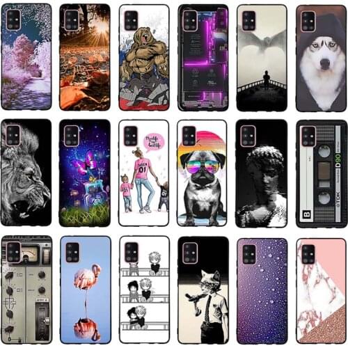 For Samsung Galaxy A51 A 51 5G SM-A516B Case Silicone TPU Shell For Samsung A51 A 51 5G Cover Lion Case For Samsung A51 5G Capa