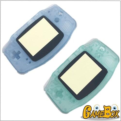 Full Housing Shell for Nintend GBA for Game,Boy,Advance Luminous Clear Case Shell Cover for GBA Console Replacement