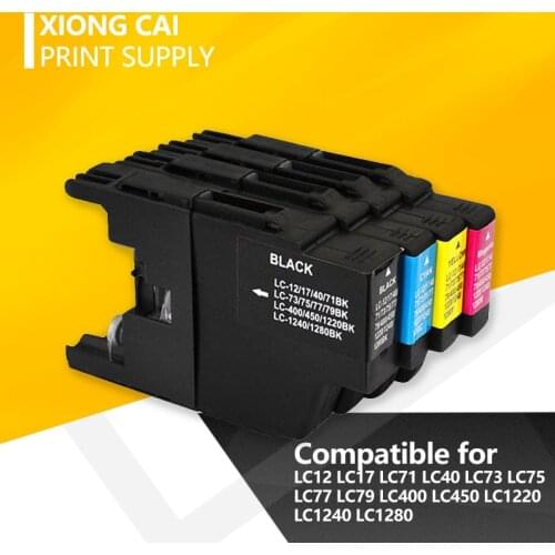 Ink cartridge For brother LC12 LC17 LC71 LC40 LC73 LC75 LC77 LC79 LC400 LC450 LC1220 LC1240 LC1280 MFC-J6910CDW Printer
