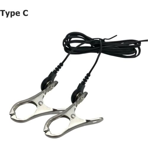 Electro Shock Breast Stimulator Nipple Clamp stim Nipple Enlarge Massager Clip Breast Fed Sex Toy Intimate Goods