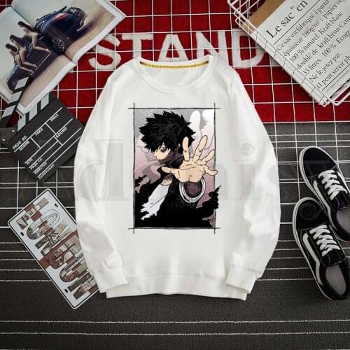 Dabi Blueflame Boku No My Hero Academia Anime Hoodies Sweatshirt Print Trend Mens Clothes Hip-Hop Male Crewneck Hoodies Men