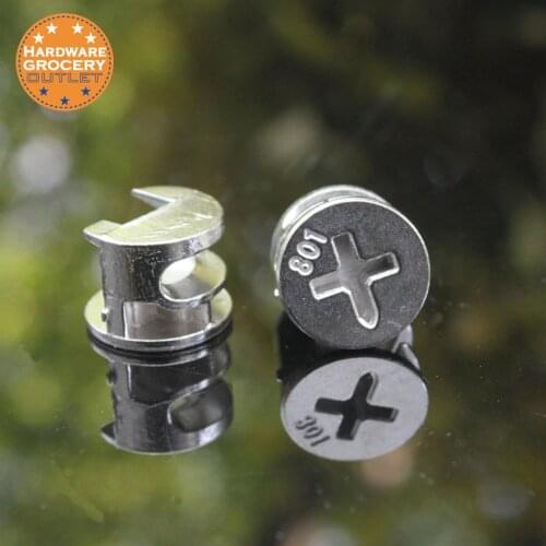 Furniture Cabinet Connecting Cam Fitting, Eccentric Wheel Thickening Furniture Hardware Connector, 50PCS