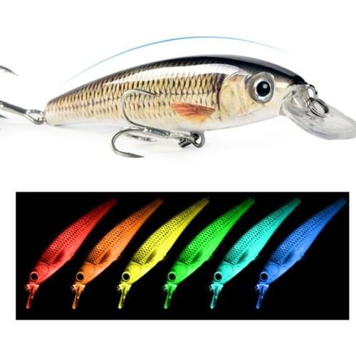 Luya Electric Vibration Auto Wobbler USB Rechargeable Floating Fishing Lure Artificial Tackle Bait luminous 3D Fish Crankbait