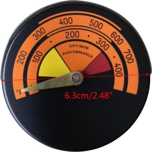 Magnetic Stove Thermometer Oven Temperature Meter for Log Wood Burner Fireplace Fan Gas Stoves Tools