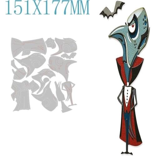 Halloween Earl Metal Cutting Dies For DIY Cut Paper Craft Making Window Decoration Greeting Card Scrapbooking No Stamp