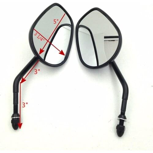 Afetermarket free shipping motorcycle mirror For 1982-Later Harley Davidson Models (excepte mounted below the handlebars) BLACK