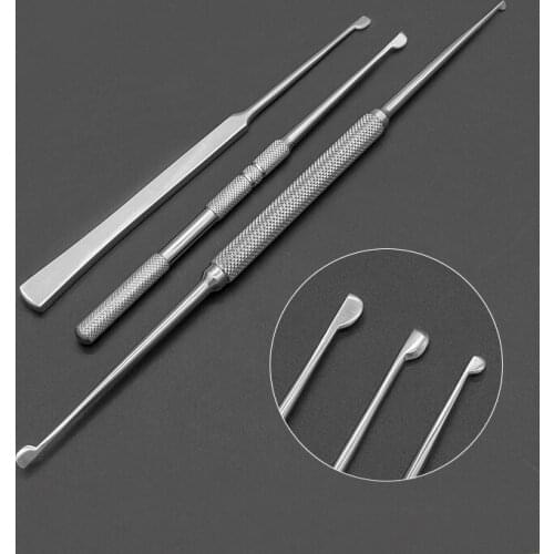 Stainless steel nasal mucosal knife nose D-type knife. Nasal osteotomy periosteal separator, nose stripper, rhinoplasty equipmen