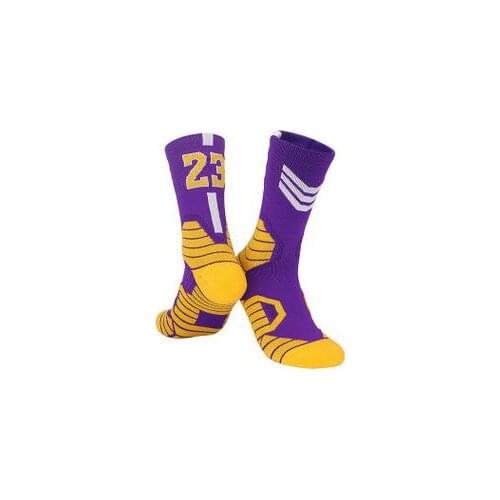 New basketball socks in the tube towel bottom wear-resistant breathable sweat-absorbent sports socks number basketball socks men