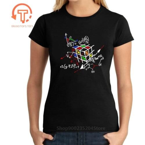 New Designer Geometric Cube Rainbow Math Magic T Shirts Factorization Cellular Relativity The Big Bang Theory Funny Tshirt woman