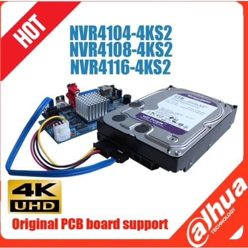 Mutil language Dahua pcb board for NVR NVR4108-4KS2 NVR4104-4KS2 NVR4116-4KS2 4K H.265 Network Video Recorder