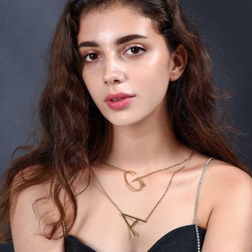 Fabulous Gold Color Initial Name A-Z Necklace for Women Super Fashion Jewelry Special Gift Never Tarnish Jewelry Necklace