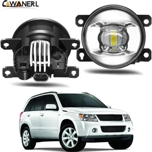 Fog Light Assembly For Suzuki Grand Vitara 2/II JT 2005-2015 Car Right + Left LED Lens Fog Lamp Daytime Running Light H11 12V