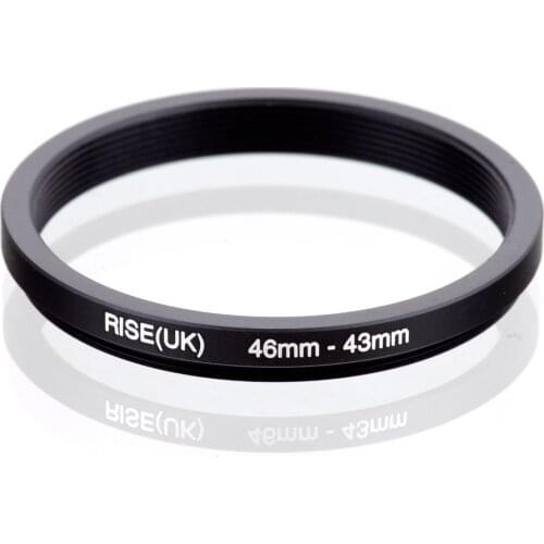 RISE(UK) 46mm-43mm 46-43mm 46 to 43 Step down Ring Filter Adapter black