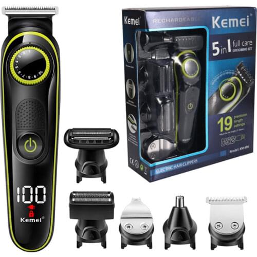 All-in-one professional hair trimmer men electric hair clipper beard trimer nose ear hair cutter machine precision face styling