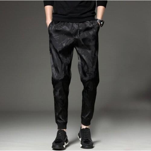 2021 Spring Autumn Mens Casual Pants Sports Pants Male Feet Harem Pants Fitness Sports Pants Camouflage Pants