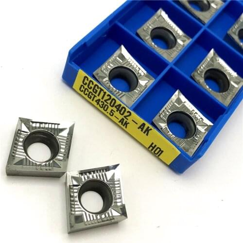 CCGT120402 AK H01 External turning tool Aluminum Inserts Cutting tool turning insert CNC lathe tools CCGT 120402 Aluminum tool