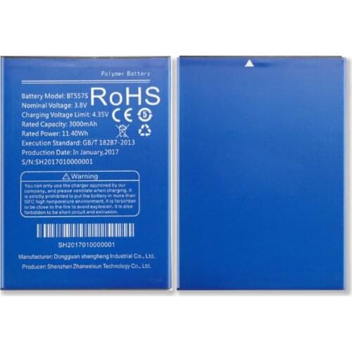 BT557S Replacement Battery For ZOPO Speed 7 Plus / Hero 1 / Z951 ZP952 S5570 Bateria 3000mAh Tracking Number