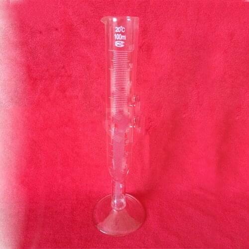 100ml different neck Laboratory Cylinder New Graduated Glass Measuring Cylinder Chemistry Laboratory Measure