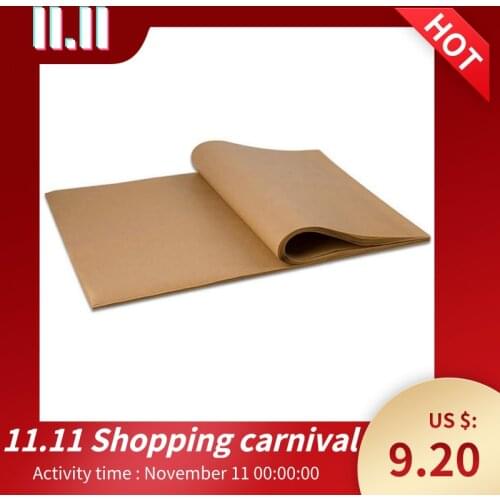 100Pcs Unbleached Parchment Paper, Precut Baking Liners Sheets Paper,12 X 16 Inch, Non-Stick, Water ProofOil ProofHeat Resis