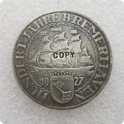 1927-A Berlin Mint Germany 5 Marks Coin COPY