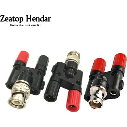20pcs BNC female jack to 4MM dual Banana Plug Female Jack Coaxial RF Adapter