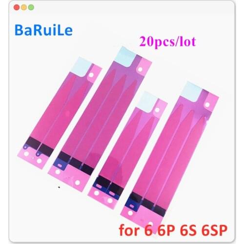 BaRuiLe 20pcs Battery Adhesive Sticker For iPhone 11 pro Max X XS Max XR 5s 6 6s 7 8 plus Battery Glue Tape Strip Tab Repair