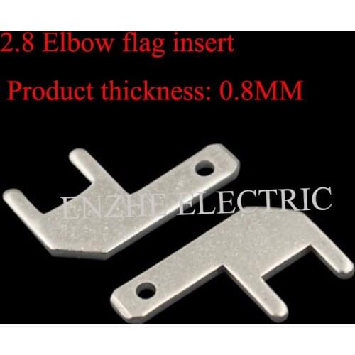2000PCS 2.8 Elbow flag insert PCB welding insert 110 connector L-type insert terminal circuit board welding terminal connector