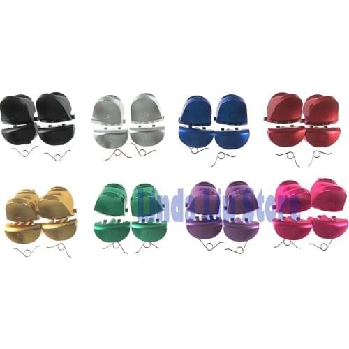 3Sets Colorful Metal Aluminum L1 R1 L2 R2 Trigger Buttons for Sony PS4 Controllers JDM001 JDM011 Alloy Buttons with Spring