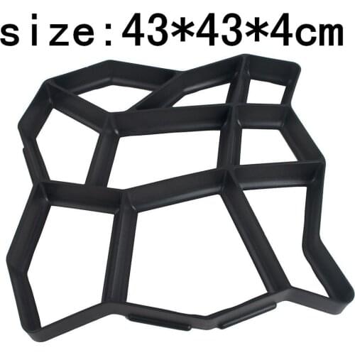 Free shipping garden tools mold for concrete DIY Stone plastic mold pathways for garden, paving mold, pathmate shovel 43*43*4cm