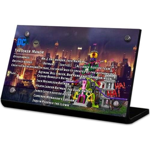 Acrylic Display Stand Brand For 70922 Joker Manored Model Toys Building Blocks Kid Gifts Toys