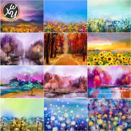Diamond Art for Adults Scenery Full Drill Mosaic Round Square Rhinestones Accessories Embroidery Cross Stitch Kit for Home Decor
