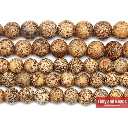 New Arrival Wood Texture Agates Gem Beads 15" Strand 6 8 10mm Pick Size For Jewelry Making
