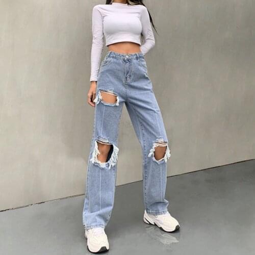 Charmingtrend Womens Ripped Jeans