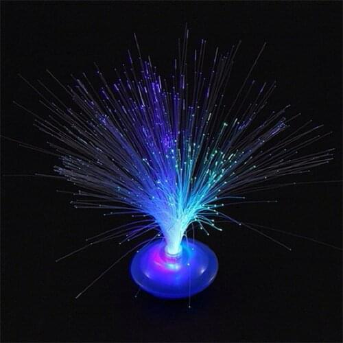 Party Bar Decor Beautiful Romantic LED Lamp Color Changing LED Fiber Optic Nightlight Lamp Small Night Room decoration Light
