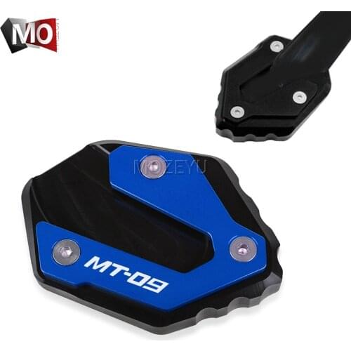 For YAMAHA MT-09 MT09 MT 09 2013-2021 2020 2019 Motorcycle CNC Kickstand Foot Side Stand Extension Pad Support Plate Enlarge