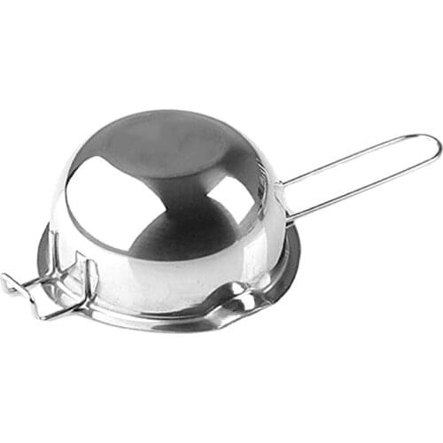 Long Handle Wax Melting Stainless Steel Pot DIY Scented Candle Soap Chocolate Butter Handmade Soap Tool Non-stick Easy Cleaning