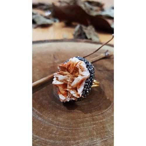 Dr Stone natural Stone Vanadinite Stone 22 carat gold plated female Even 418647291