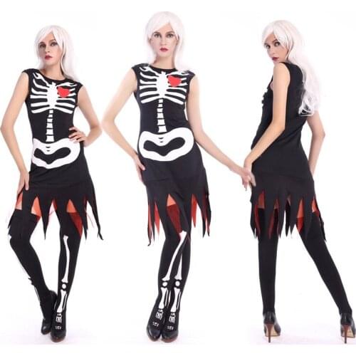 Halloween costume masquerade zombie costume horror skeleton skeleton clothes female cosplay clothes ghost festival