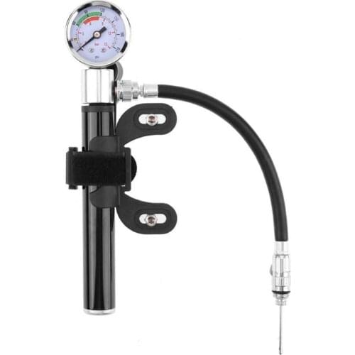 Bicycle Pump With Gauge High Pressure Meter Shock Hand Bike Air Supply Inflator Bicycle Pump To Inflate Fork Shock