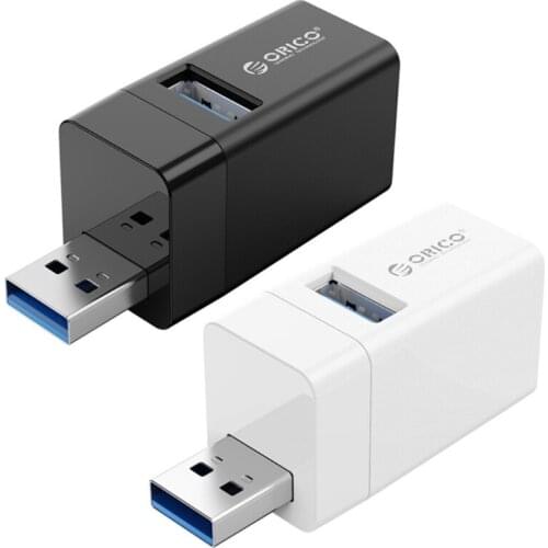 2021 New ORICO USB Hub 3.0 2.0, 3-Port USB Data Hub Splitter with High Speed and In-line Design for 95/98/ME/2000XPWIN7, Mac
