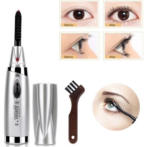 New Mini Electric Heated Eyelash Curler Wimperkruller Electric Heated Makeup Eye Lashes Long Lasting Beauty for Beauty Gift